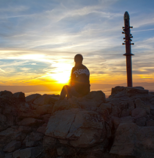 a photo from mission peak at sunset